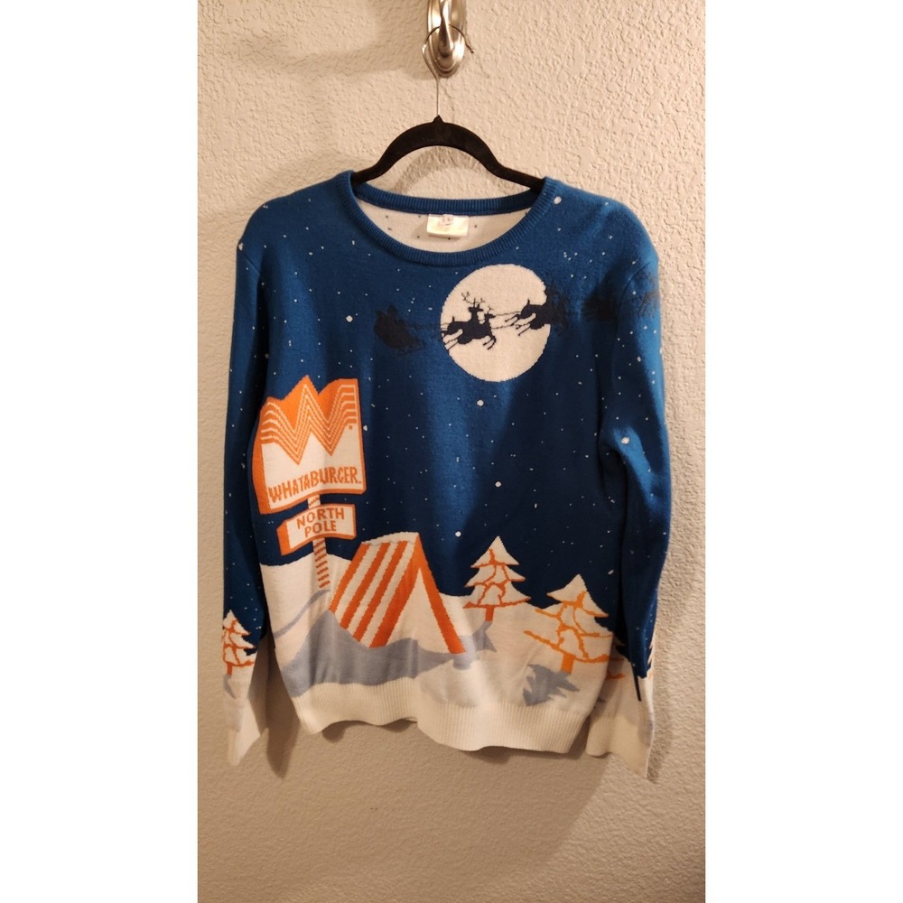 Whataburger Sweater 2021 Ugly Christmas Sweater Mens small‎